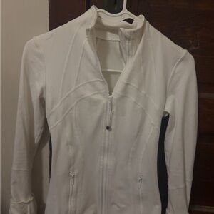 Lululemon Athletica White Bomber Jacket